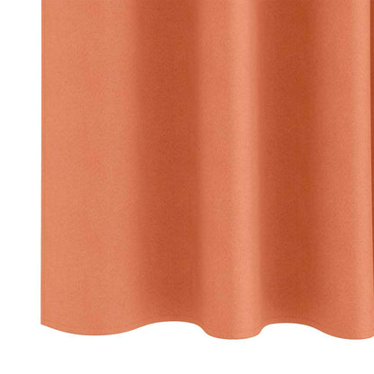 Blackout Curtains with Rings 2 pcs Terracotta 245 x 140 cm