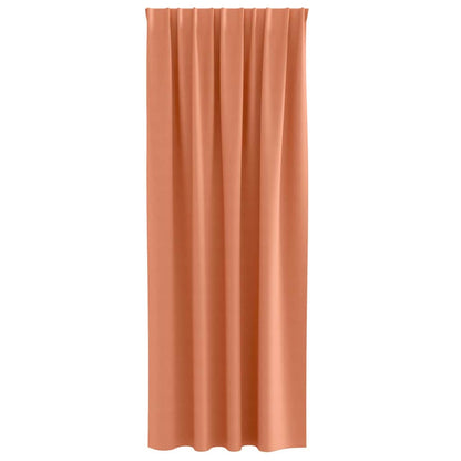 Blackout Curtains with Rings 2 pcs Terracotta 245 x 140 cm