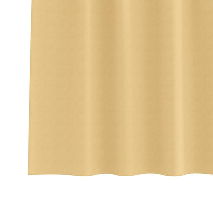 Blackout Curtains with Rings 2 pcs Beige 225 x 140 cm Polyester