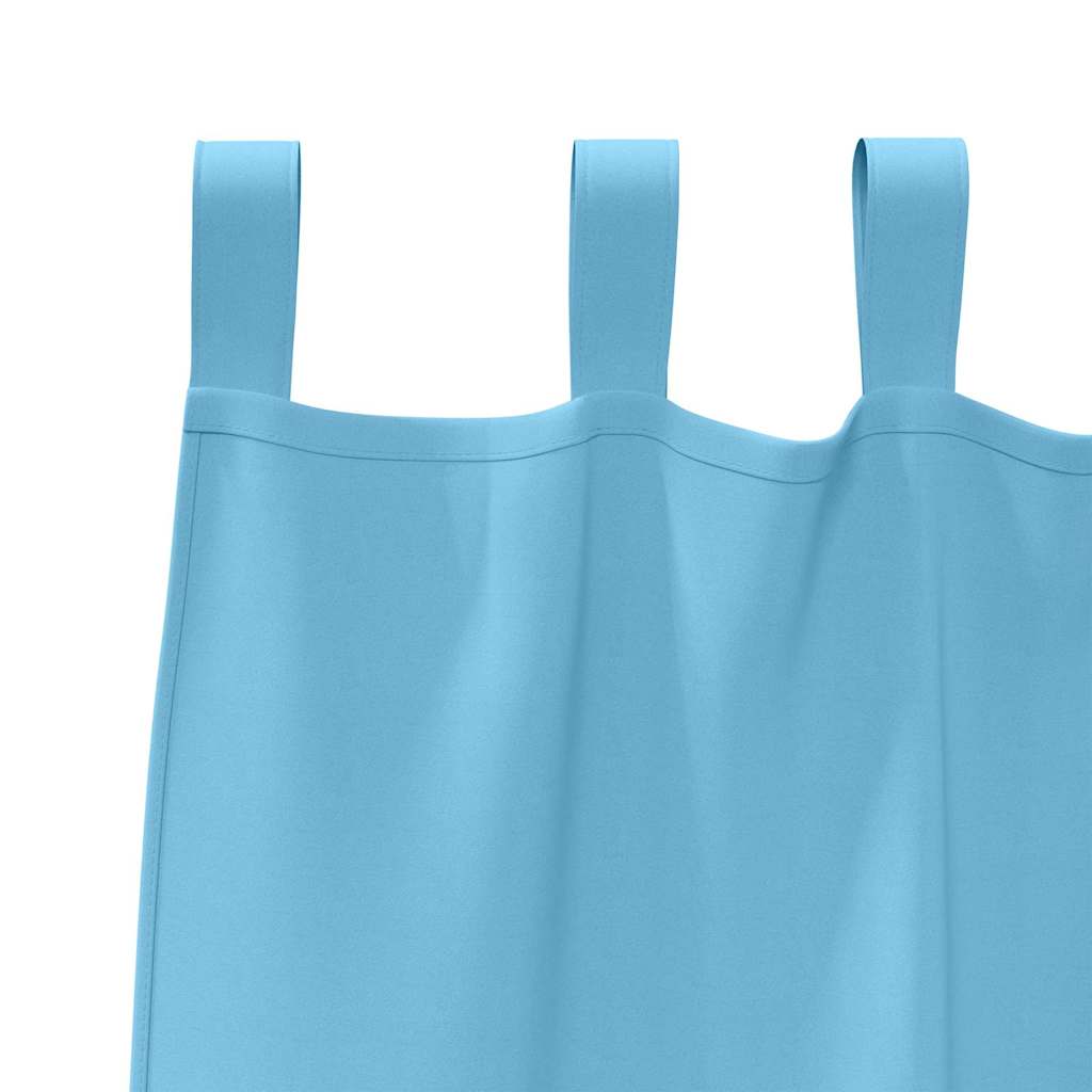 Blackout Curtains with Rings 2 pcs Light Blue 175 x 140 cm