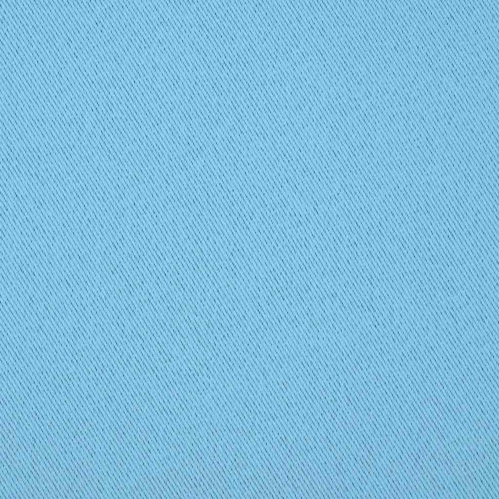 Blackout Curtains with Rings 2 pcs Light Blue 175 x 140 cm