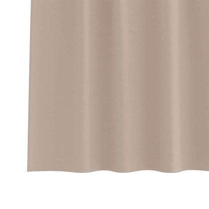 Blackout Curtains with Rings 2 pcs Taupe 245 x 140 cm Polyester