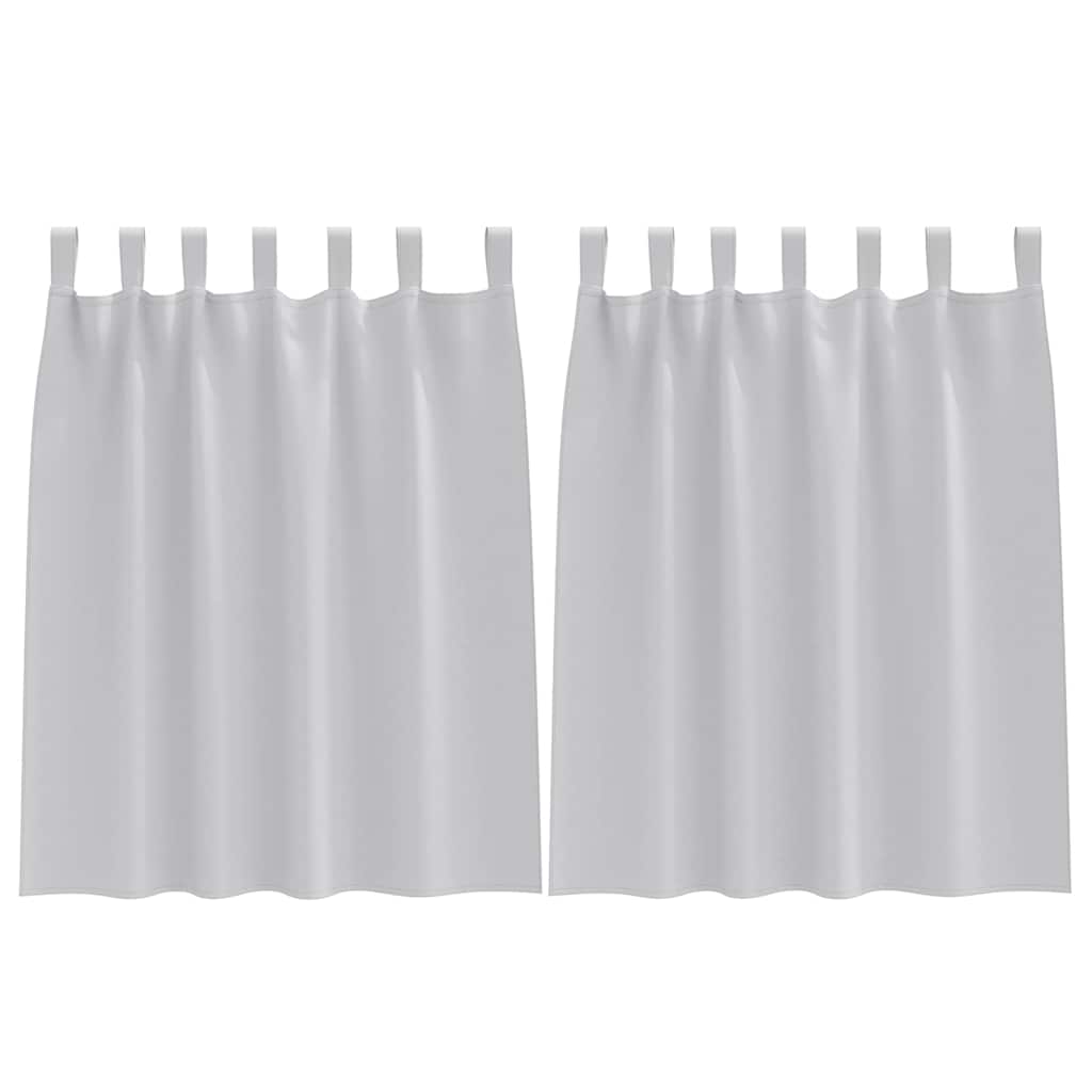 Blackout Curtains with Rings 2 pcs Light Grey 140 x 140 cm