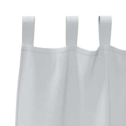 Blackout Curtains with Rings 2 pcs Pale Grey 175 x 140 cm