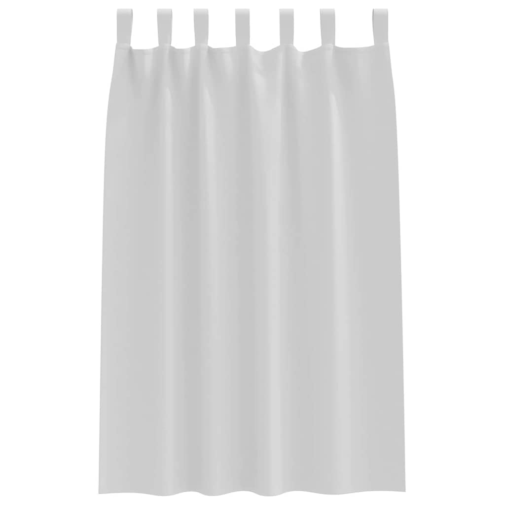 Blackout Curtains with Rings 2 pcs Pale Grey 175 x 140 cm