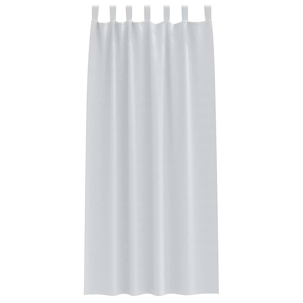 Blackout Curtains with Rings 2 pcs Pale Grey 260 x 140 cm