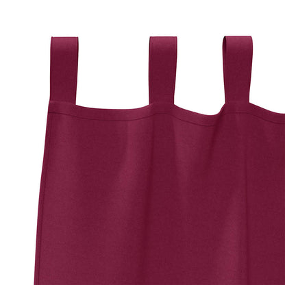 Blackout Curtains with Rings 2 pcs Wine Red 175 x 140 cm