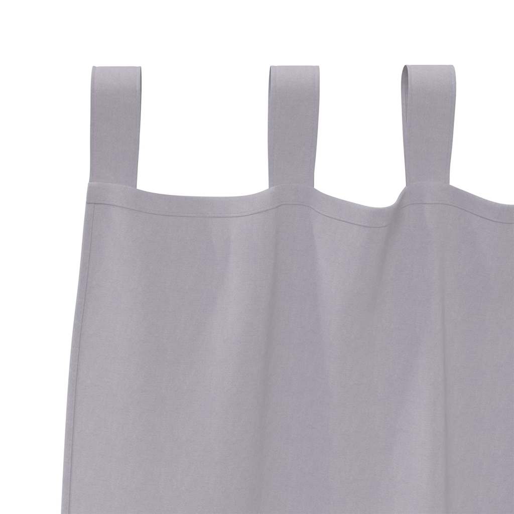 Blackout Curtains with Rings 2 pcs Metal Grey 140 x 140 cm