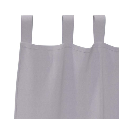 Blackout Curtains with Rings 2 pcs Metal Grey 140 x 140 cm