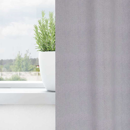 Blackout Curtains with Rings 2 pcs Metal Grey 140 x 140 cm
