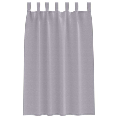 Blackout Curtains with Rings 2 pcs Metal Grey 175 x 140 cm
