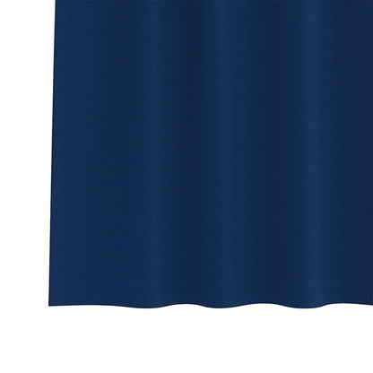 Blackout Curtains with Rings 2 pcs Dark Blue 175 x 140 cm