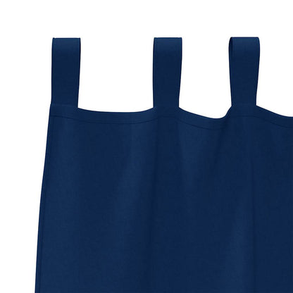 Blackout Curtains with Rings 2 pcs Dark Blue 245 x 140 cm
