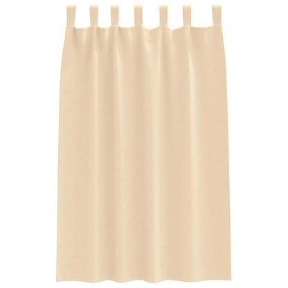 Blackout Curtains with Rings 2 pcs Cream 175 x 140 cm Polyester