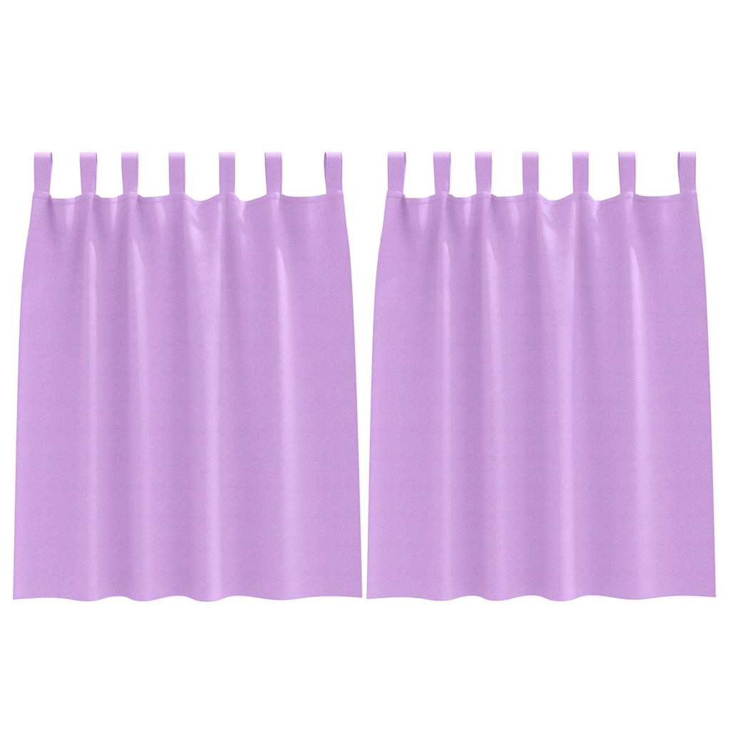 Blackout Curtains with Rings 2 pcs Purple 140 x 140 cm