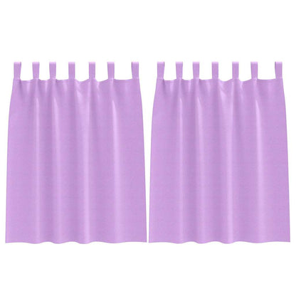 Blackout Curtains with Rings 2 pcs Purple 140 x 140 cm