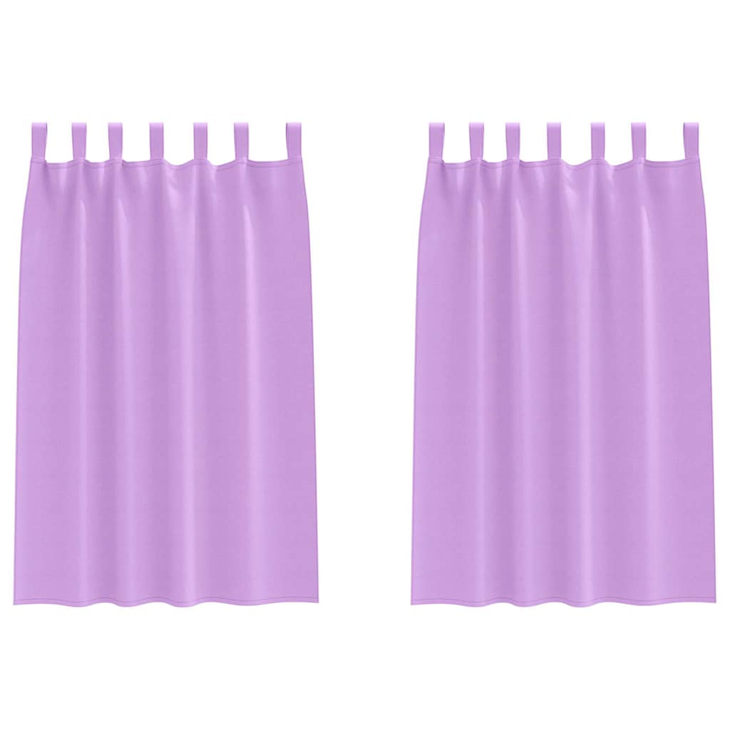 Blackout Curtains with Rings 2 pcs Purple 175 x 140 cm