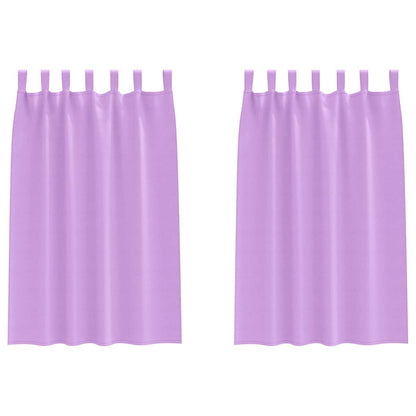 Blackout Curtains with Rings 2 pcs Purple 175 x 140 cm