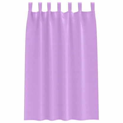 Blackout Curtains with Rings 2 pcs Purple 175 x 140 cm