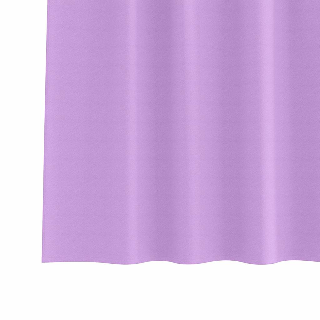 Blackout Curtains with Rings 2 pcs Purple 225 x 140 cm