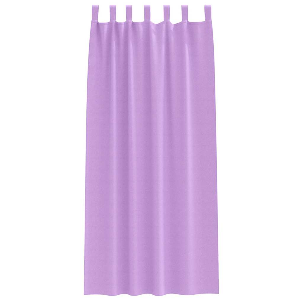 Blackout Curtains with Rings 2 pcs Purple 225 x 140 cm