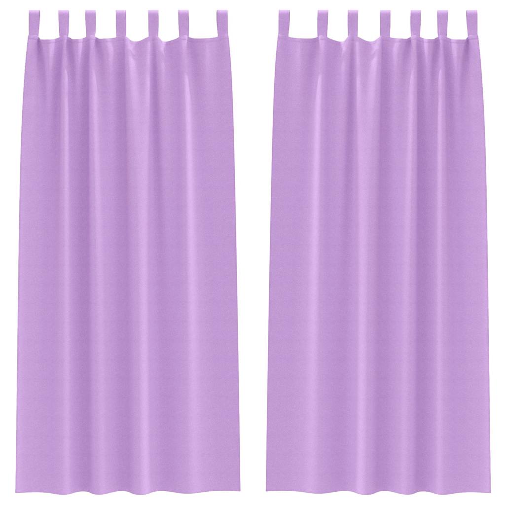 Blackout Curtains with Rings 2 pcs Purple 245 x 140 cm