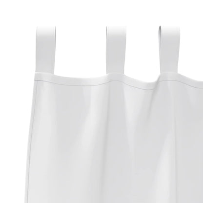 Blackout Curtains with Rings 2 pcs Pure White 245 x 140 cm