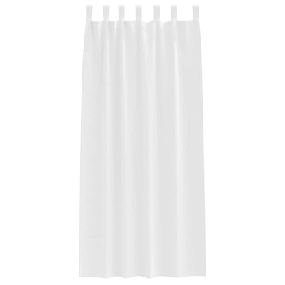 Blackout Curtains with Rings 2 pcs Pure White 260 x 140 cm