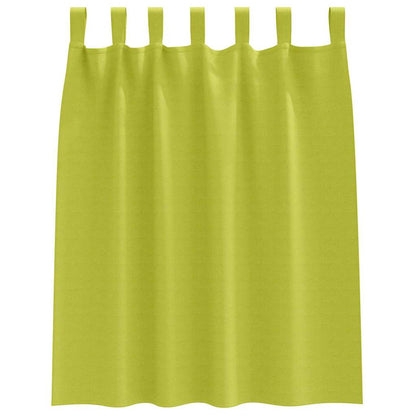 Blackout Curtains with Rings 2 pcs Green 140 x 140 cm Polyester