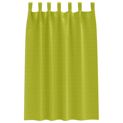 Blackout Curtains with Rings 2 pcs Green 175 x 140 cm Polyester