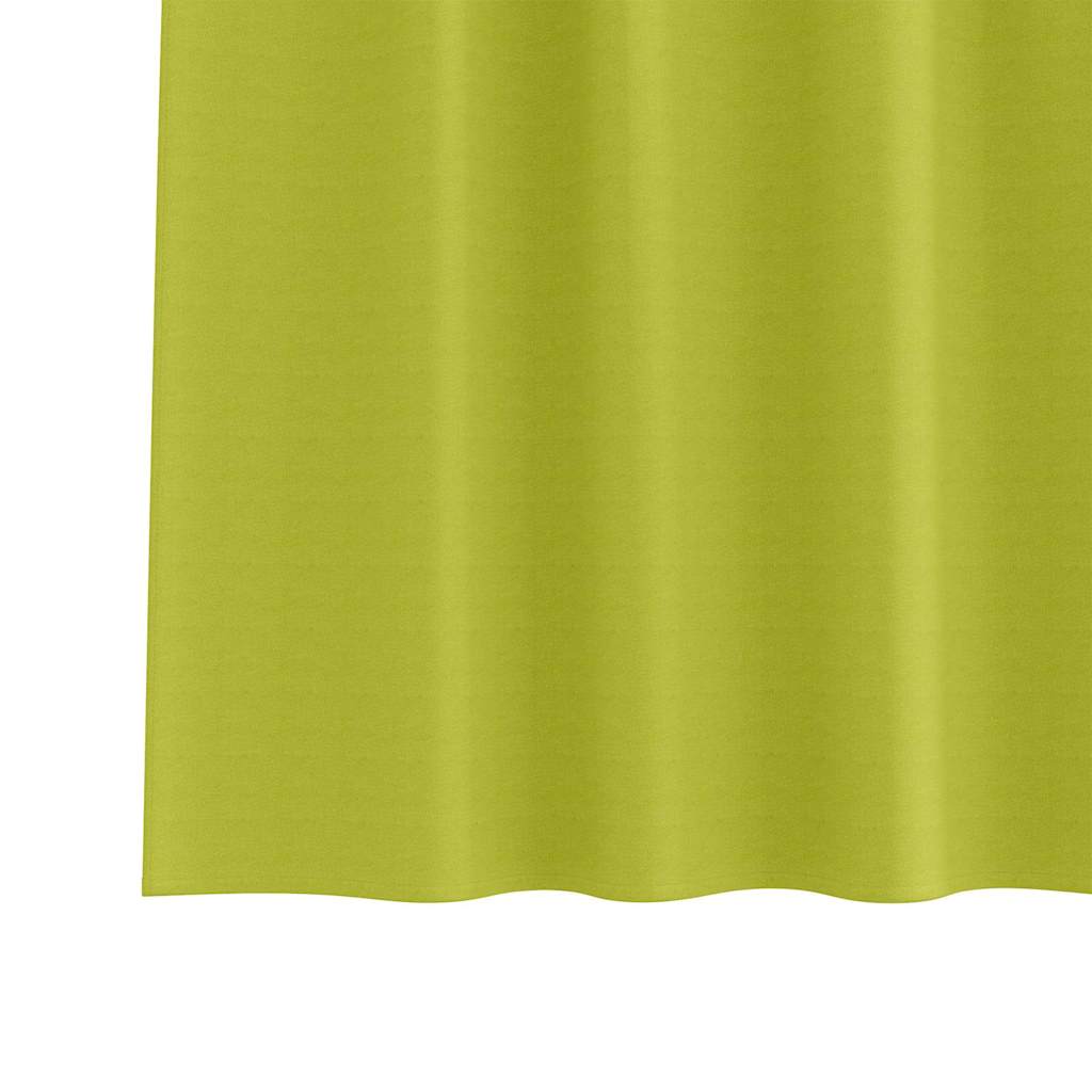 Blackout Curtains with Rings 2 pcs Green 225 x 140 cm Polyester