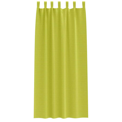 Blackout Curtains with Rings 2 pcs Green 260 x 140 cm Polyester