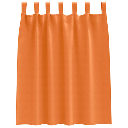 Blackout Curtains with Rings 2 pcs Bright Orange 140 x 140 cm