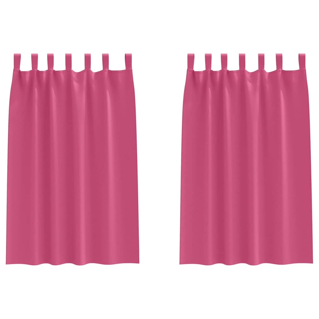 Blackout Curtains with Rings 2 pcs Bright Pink 175 x 140 cm