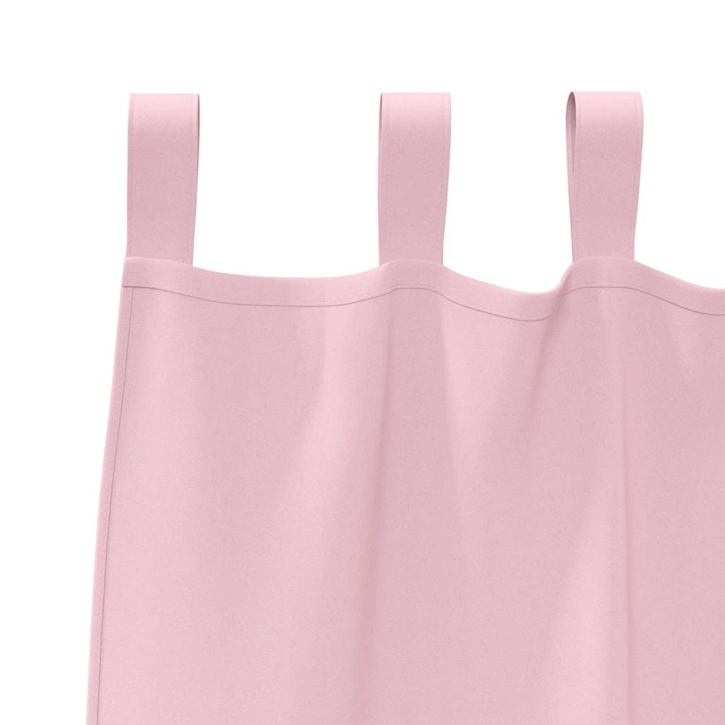 Blackout Curtains with Rings 2 pcs Baby Pink 175 x 140 cm