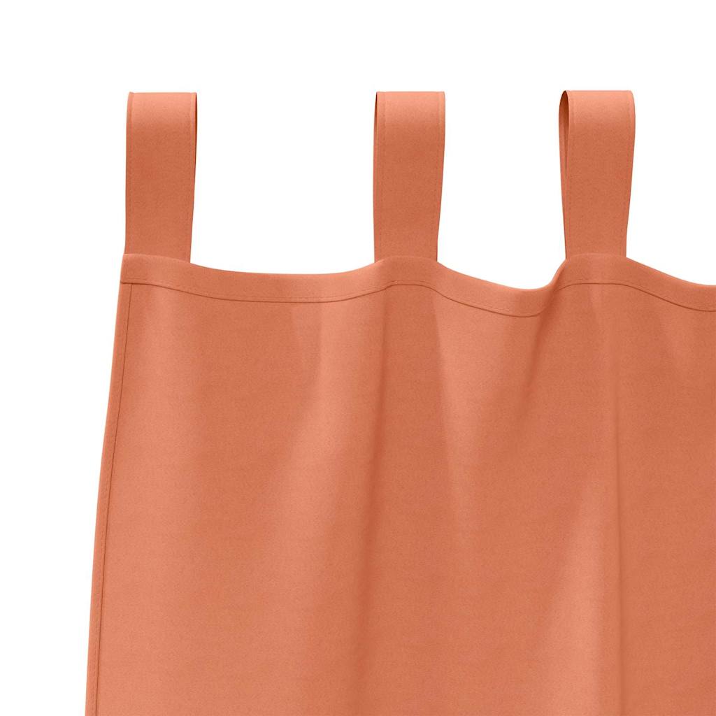 Blackout Curtains with Rings 2 pcs Terracotta 140 x 140 cm