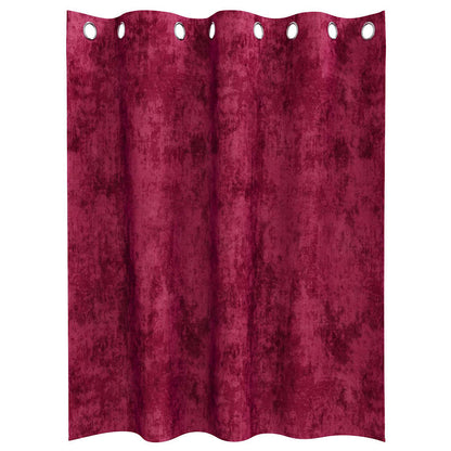 Velvet Curtains 2 pcs Wine Red 140 x 140 cm Velvet