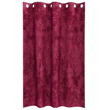 Velvet Curtains 2 pcs Wine Red 175 x 140 cm Velvet