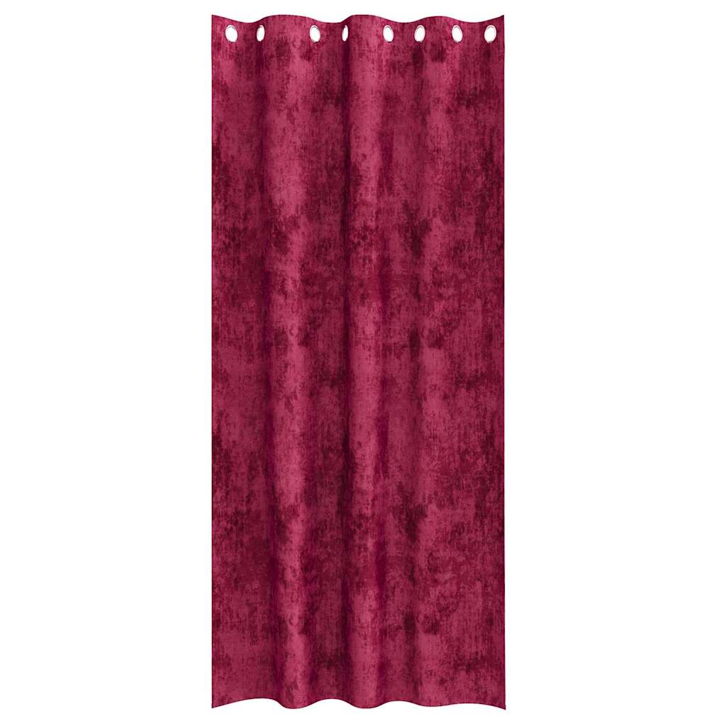 Velvet Curtains 2 pcs Wine red 245 x 140 cm Velvet