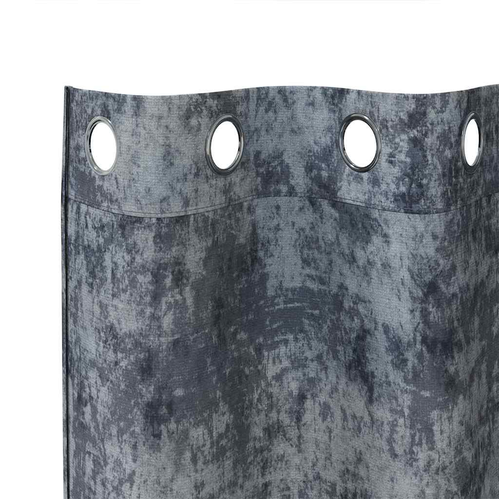 Velvet Curtains 2 pcs Silver Grey 140 x 140 cm Velvet