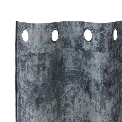 Velvet Curtains 2 pcs Silver Grey 140 x 140 cm Velvet