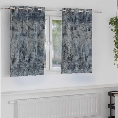 Velvet Curtains 2 pcs Silver Grey 140 x 140 cm Velvet