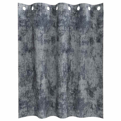 Velvet Curtains 2 pcs Silver Grey 140 x 140 cm Velvet