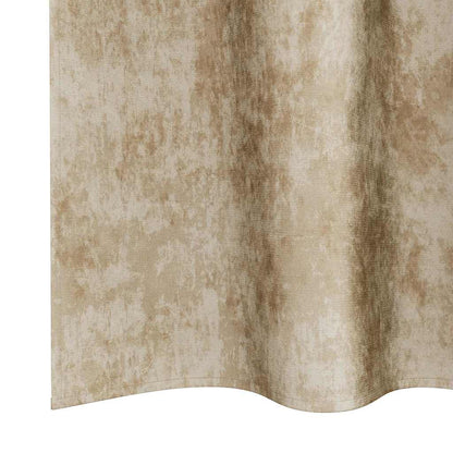 Velvet Curtains with Curtains 2 pcs Cream 140 x 140 cm Velvet