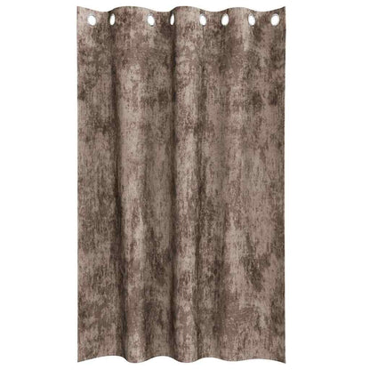 Velvet Curtains 2 pcs Cappuccino 175 x 140 cm Velvet