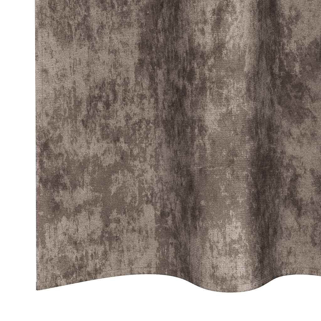 Velvet Curtains 2 pcs Cappuccino 260 x 140 cm Velvet