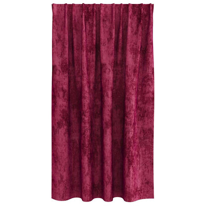 Velvet Curtains 2 pcs Wine red 140 x 140 cm Velvet