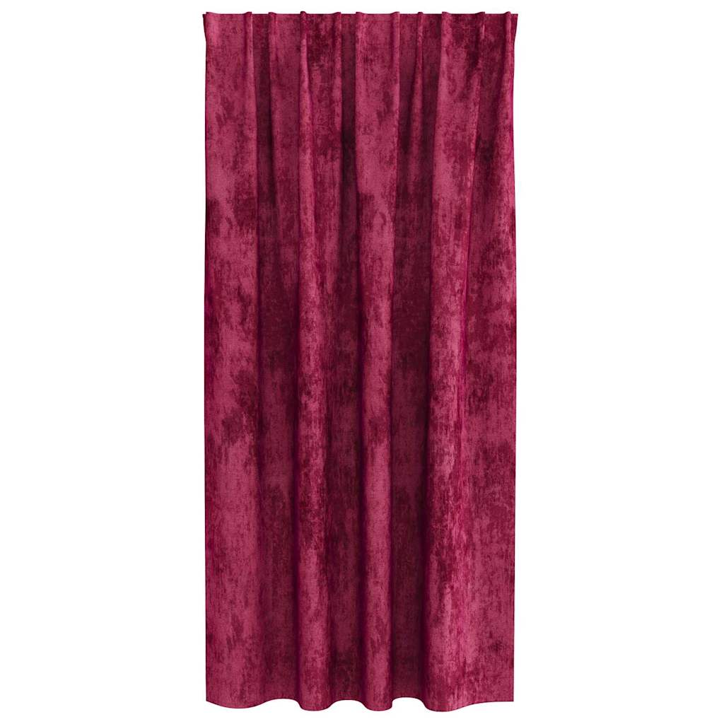 Velvet Curtains 2 pcs Wine red 175 x 140 cm Velvet