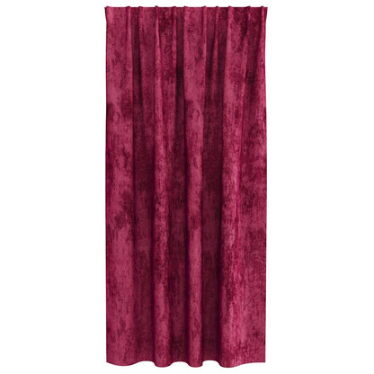 Velvet Curtains 2 pcs Wine red 175 x 140 cm Velvet