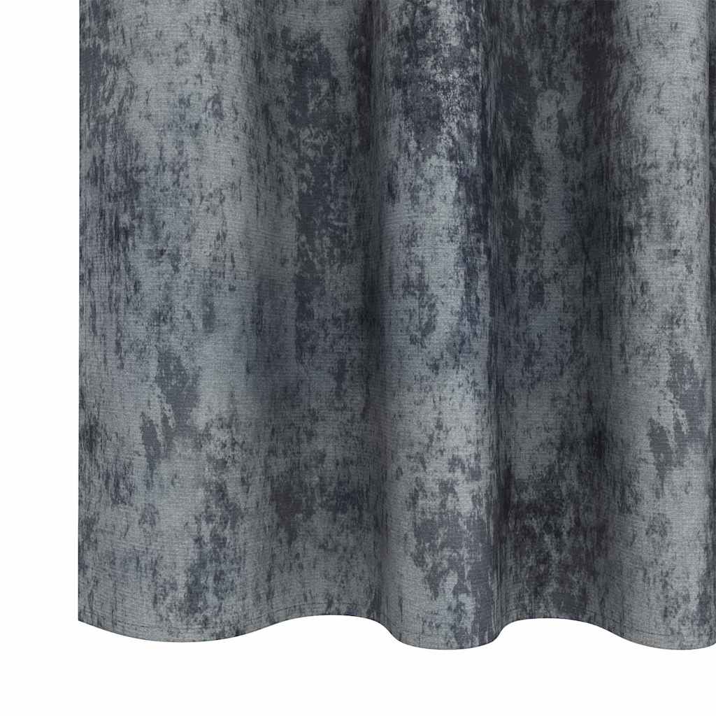 Velvet Curtains 2 pcs Silver Grey 140 x 140 cm Velvet
